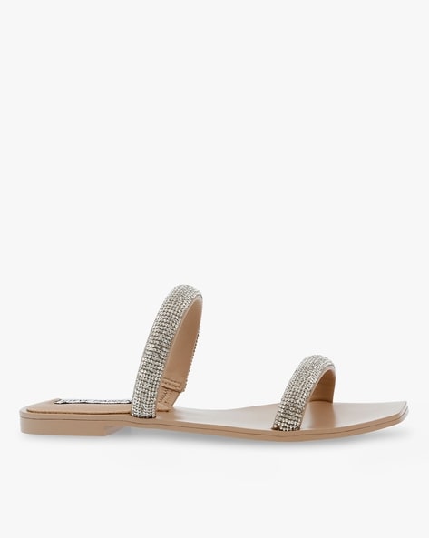 Steve madden rhinestone hot sale sandals flat