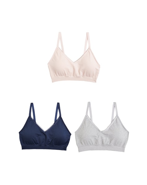 3 Pack Non Wired Bralettes