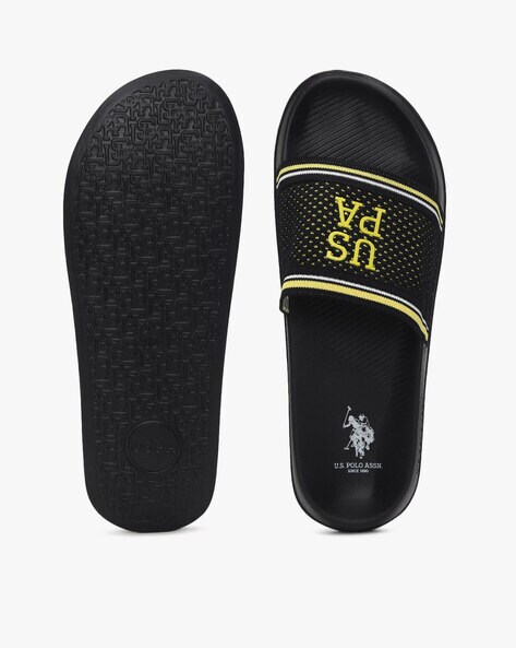 Buy Black Flip Flop & Slippers for Men by . Polo Assn. Online 