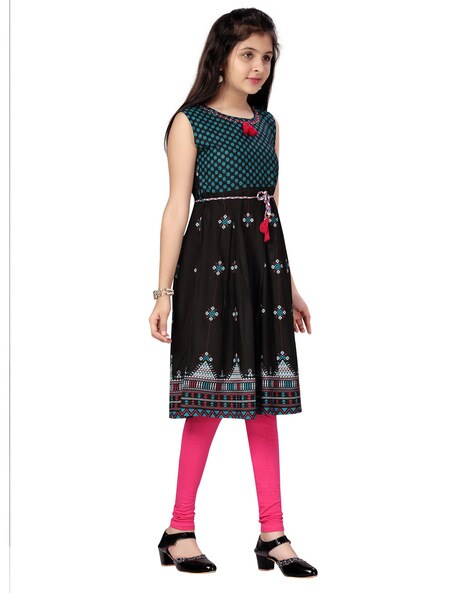 Keshubaba Indian Kurtis for Women - Cotton Indian Style Short Kurta Kameez  - Printed Tunics Tops for Jeans & Leggings (Pink/Large) at Amazon Women's  Clothing store