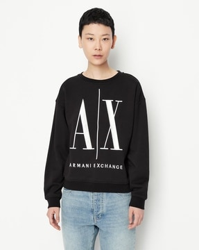 Buy Black Sweatshirt & Hoodies for Women by ARMANI EXCHANGE Online |  