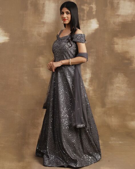 Silk Indian Gowns - Buy Indian Gown online at Clothsvilla.com