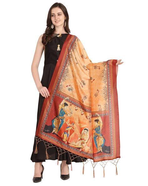 Indian Dupatta with Tassels Price in India