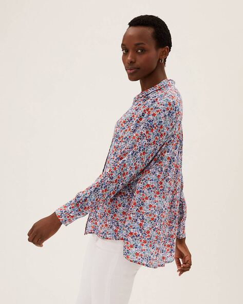 Floral 2024 longline shirt