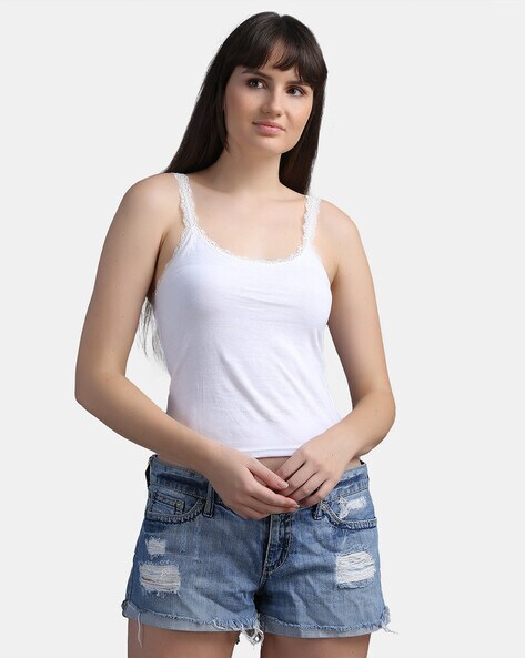 Buy White Camisoles & Slips for Women by Teamspirit Online