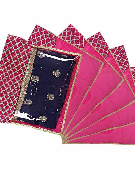 Indian Saree Cover Storage Bag Home Organization Saree Covers 6 Piece | eBay