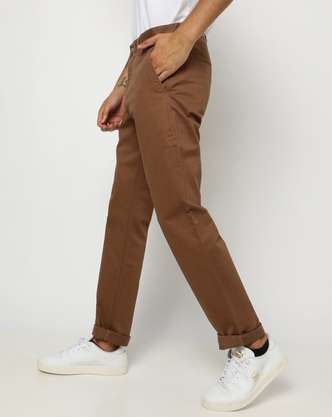 Relaxed Fit Trousers - Dark brown - Men | H&M IN