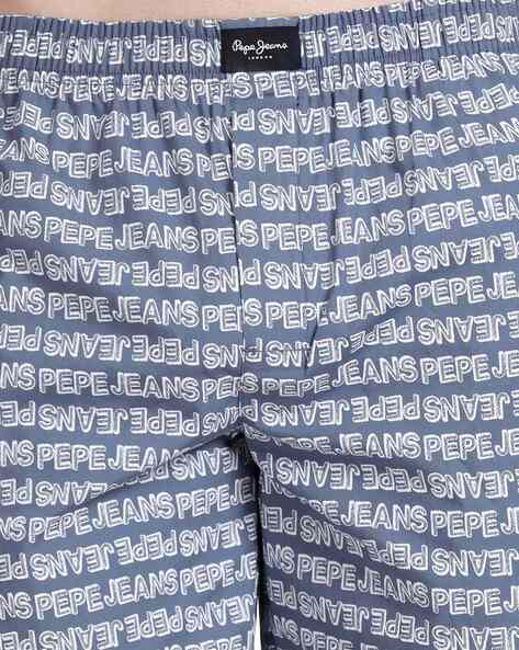 Typographic Print Boxers with Insert Pockets