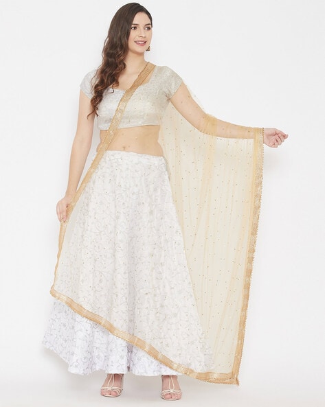 Embellished Net Dupatta Price in India