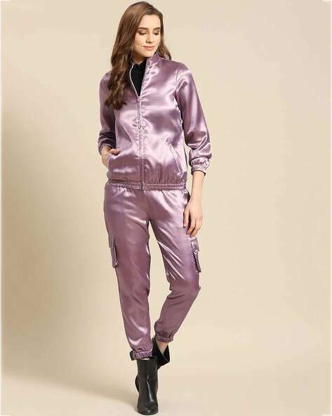 Satin tracksuit online