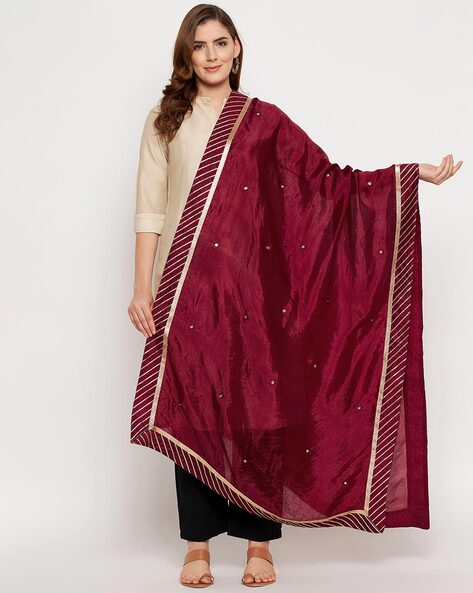 Embellished Woven Dupatta Price in India