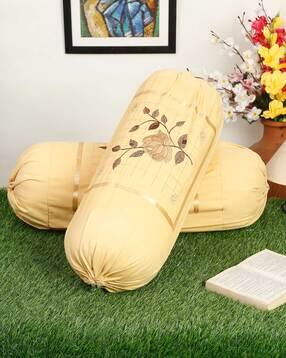 Set of 2 Embroidered Bolster Covers-image-22