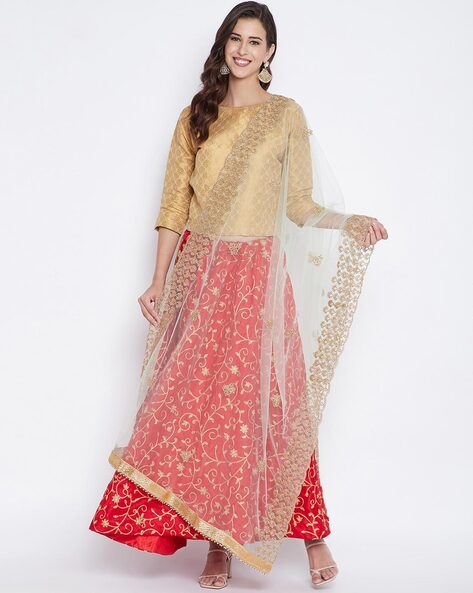 Embellished Net Dupatta Price in India