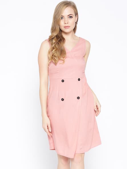 Buy Dusty pink Dresses for Women by Mabish By Sonal Jain Online | Ajio.com