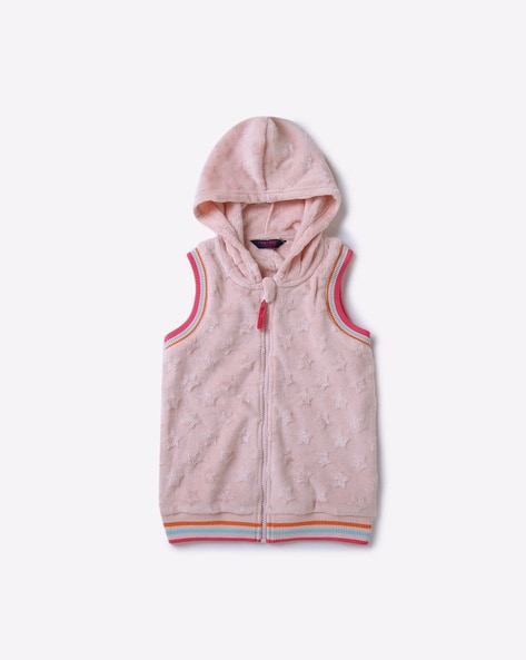 Girls clearance sleeveless hoodie