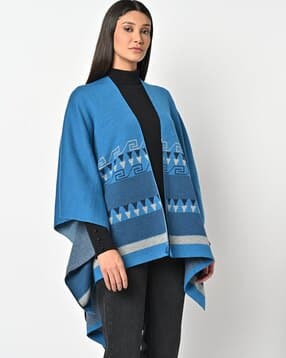 american eye Geometric-Knit Open-Front Shrug-picture-12