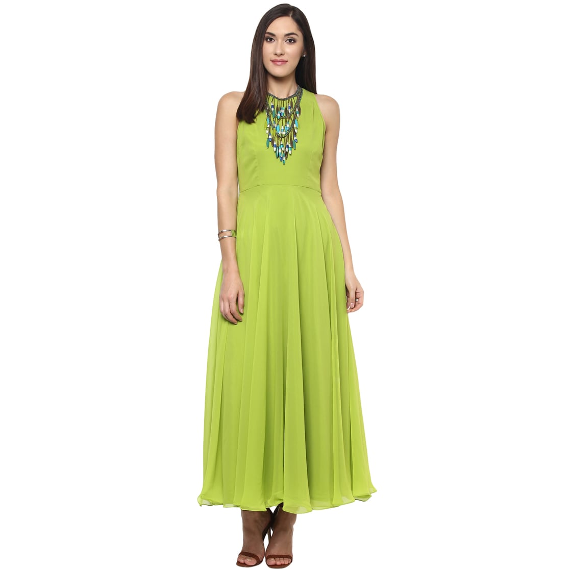 Lime green dress for women hotsell