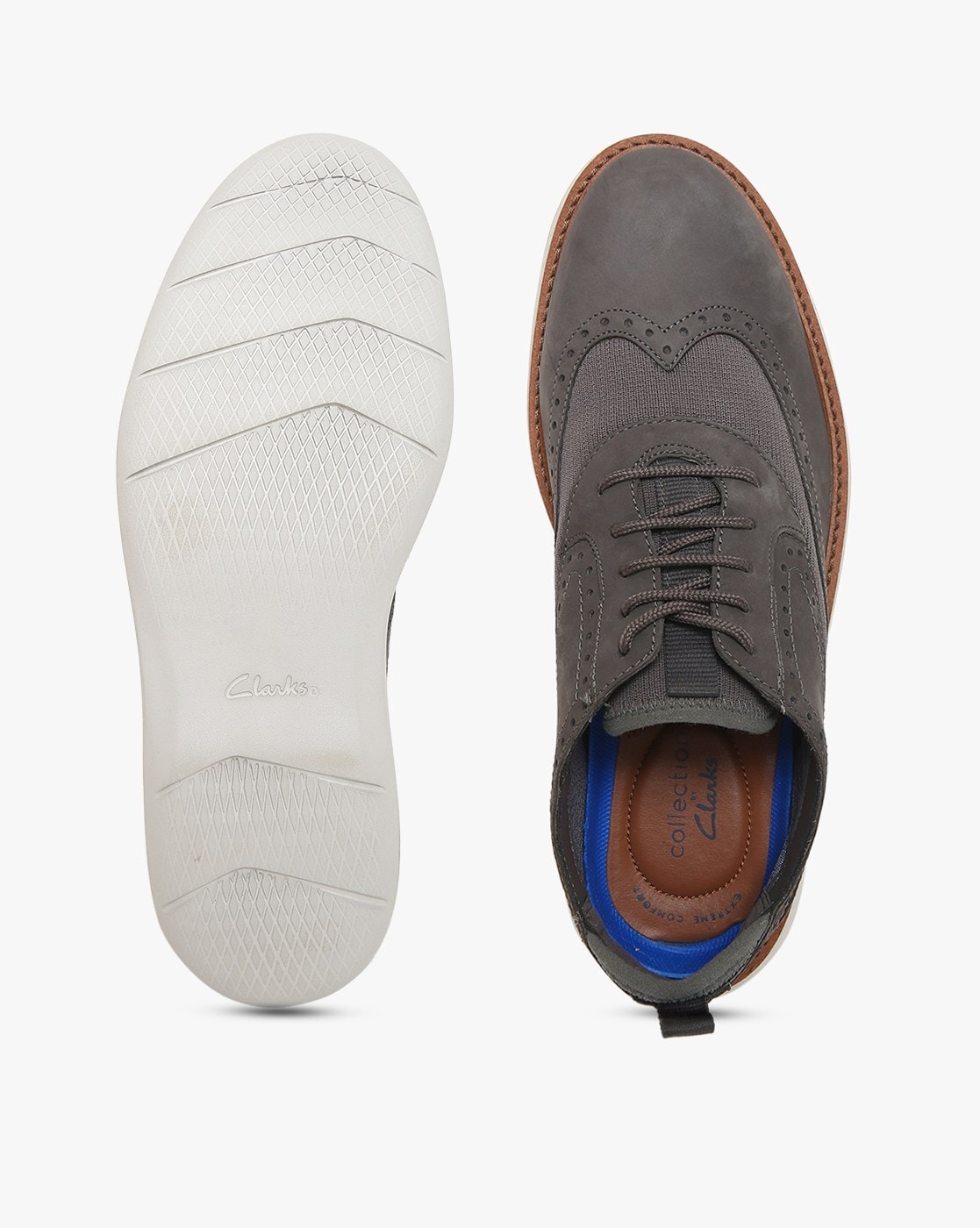 Clarks mens wingtip shoes sale