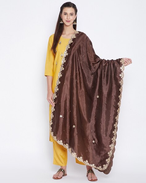 Embellished Woven Dupatta Price in India