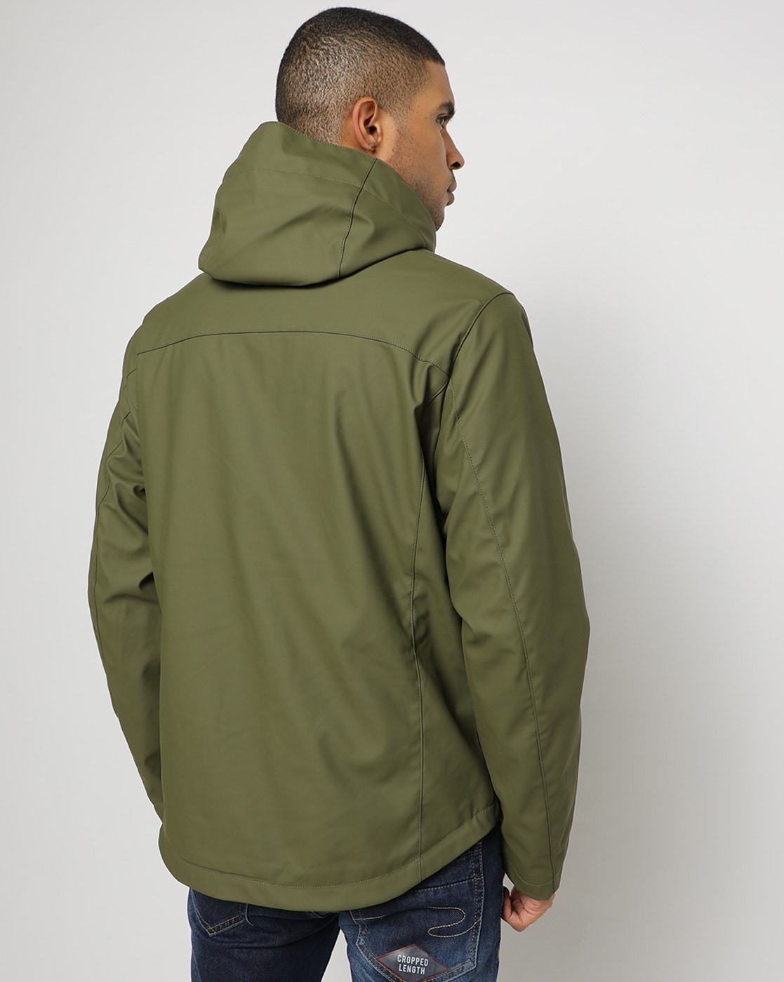 Olive green 2024 jacket with hood