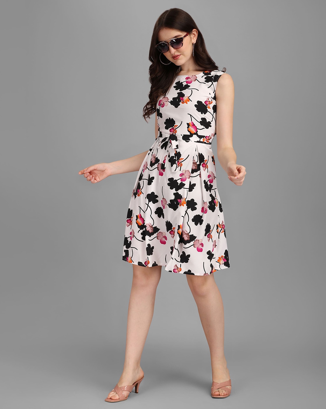 Buy Peach Dresses for Women by Fig Online | Ajio.com