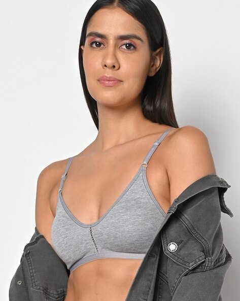 Heathered Non-Padded Bra