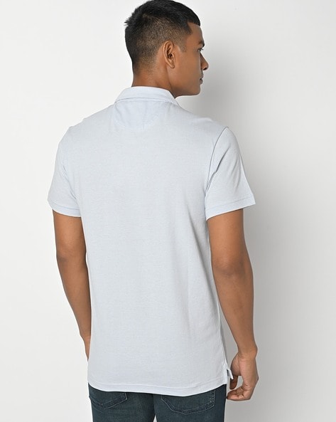 Open collar t on sale shirt