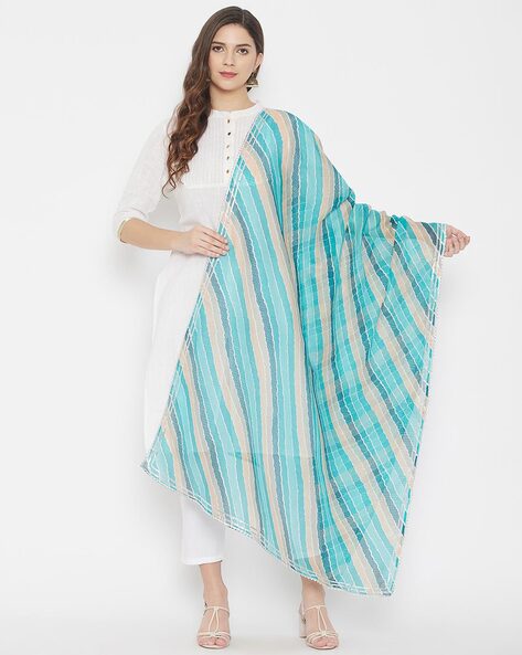 Striped Woven Dupatta Price in India