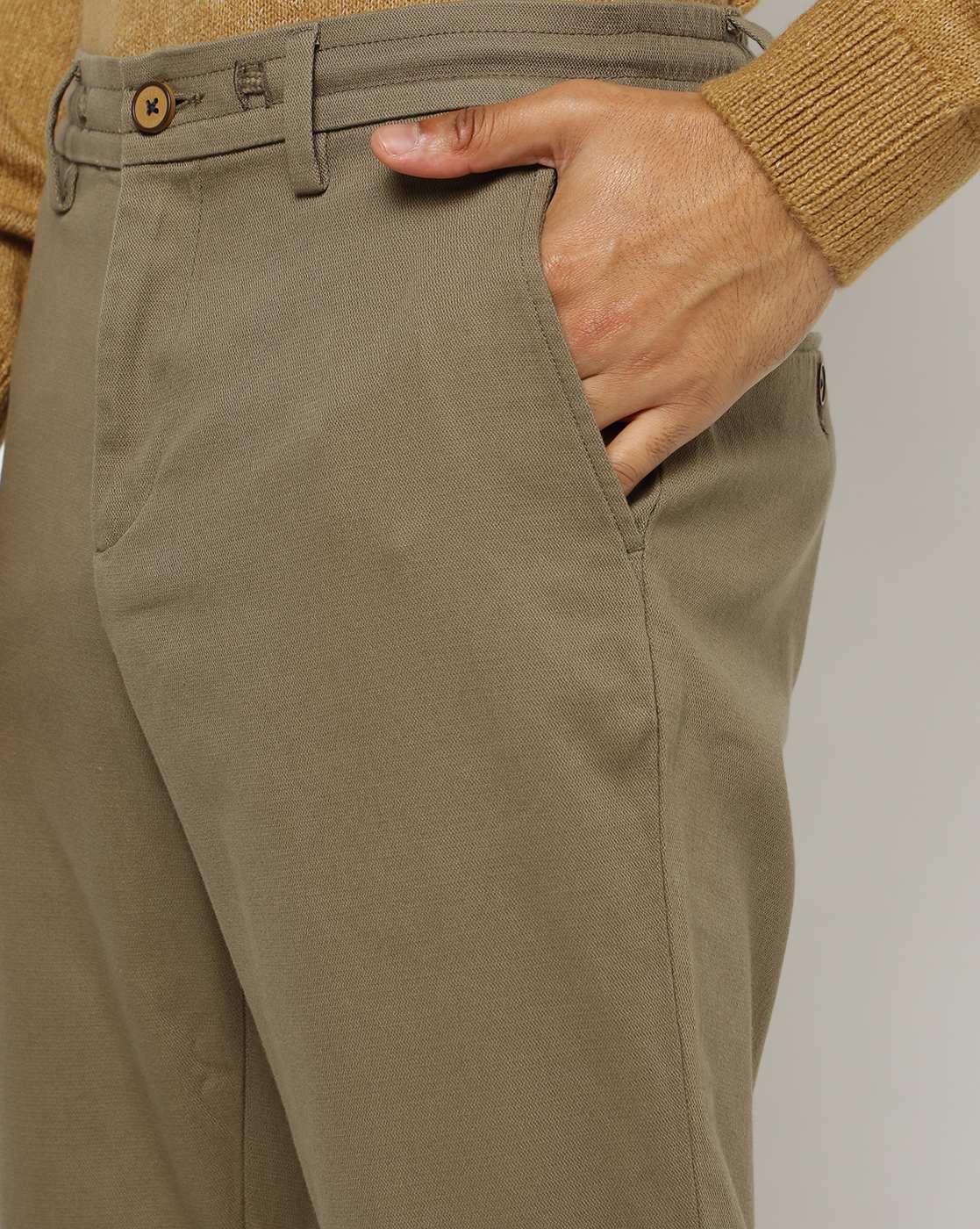 Slim Fit Italian 5 Pocket Trousers