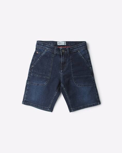 Lee Cooper Slim Fit Flat-Front Denim Shorts