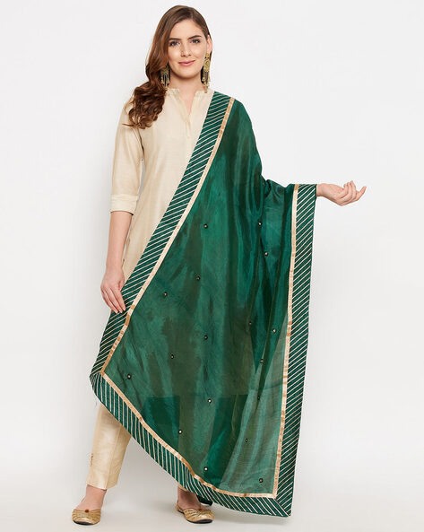 Embellished Woven Dupatta Price in India