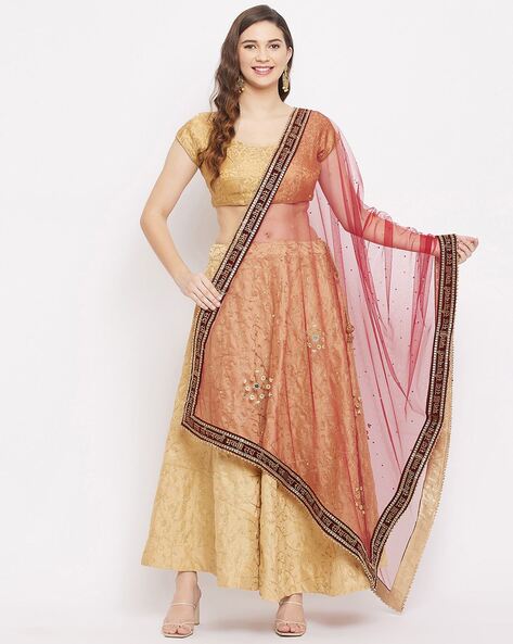 Embellished Net Dupatta Price in India