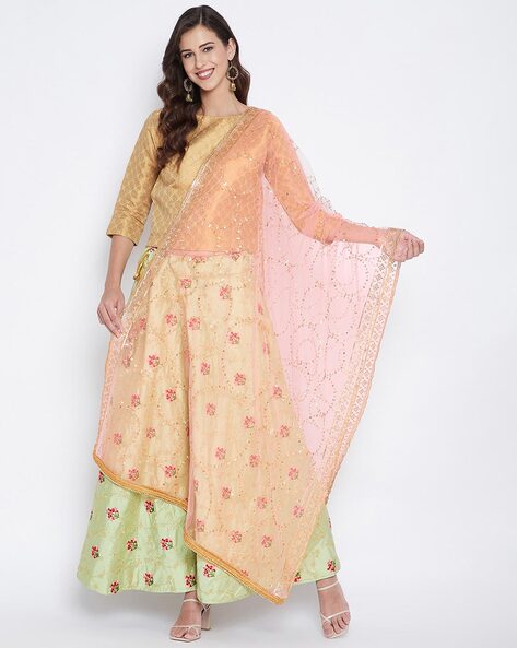 Embellished Net Dupatta Price in India