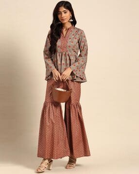 Floral Print Pant-Suit Set-image-47