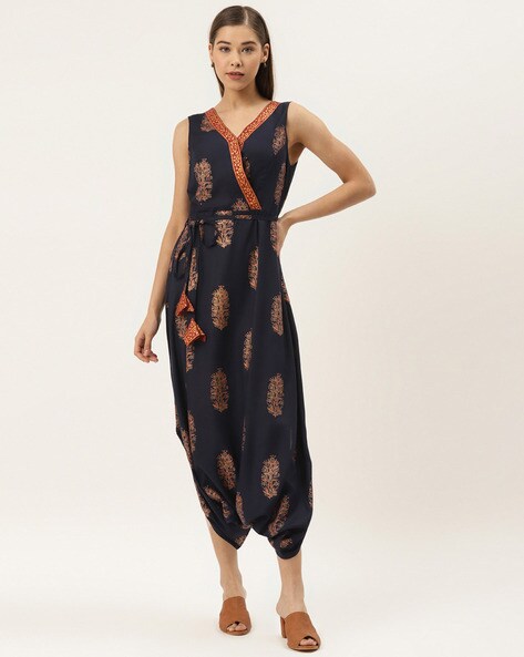 MABISH by Sonal Jain Bandhani Printed Embellished Culotte Jumpsuit   Absolutely Desi