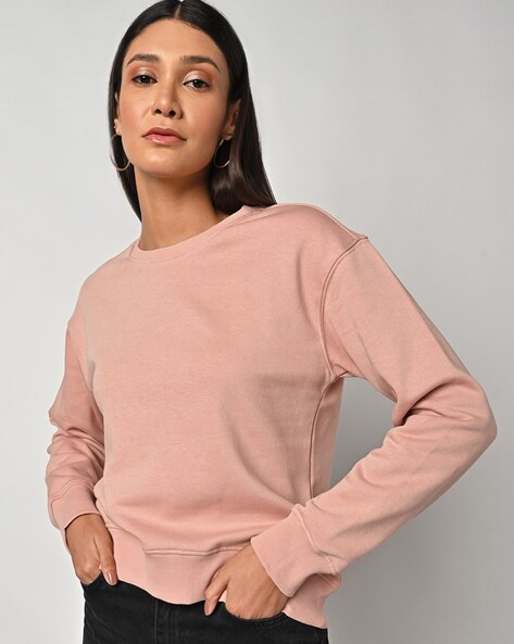 Rose gold sweatshirt womens sale