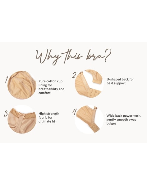 Lift Me Up Support Cotton Non-Padded Bra, Wireless, Full Coverage