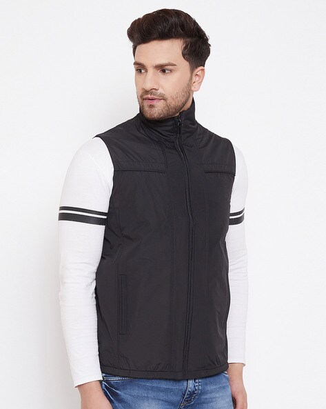BOSS - Regular-fit gilet with logo patch