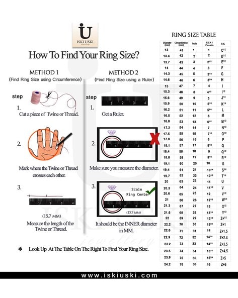 Ring Size International Conversion Chart Varily Jewelry, 58% OFF