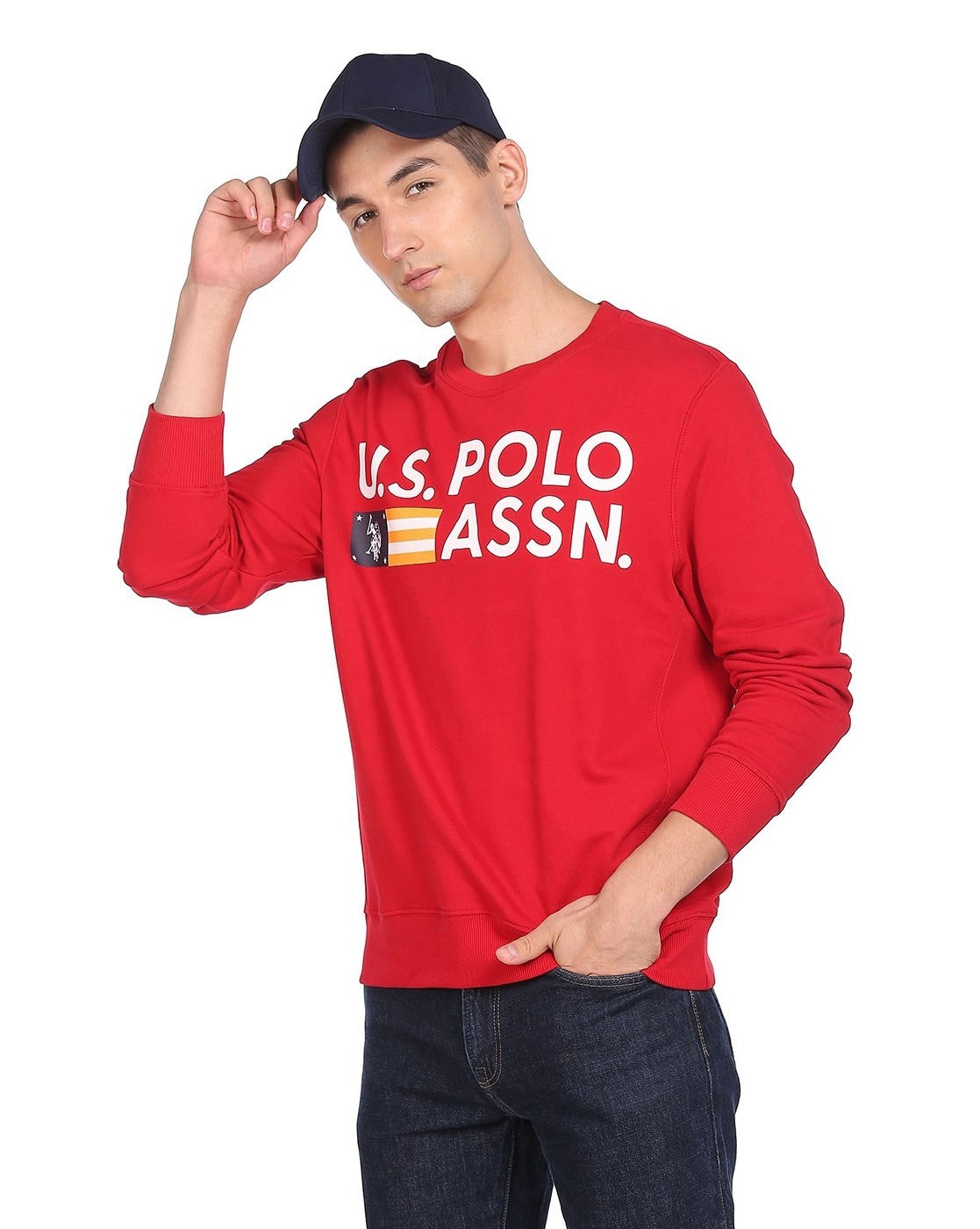 Buy Red Sweatshirt & Hoodies for Men by U.S. Polo Assn. Online