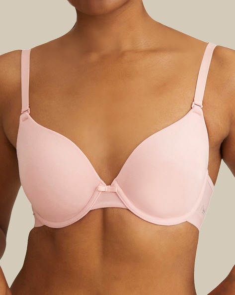 Padded Breathable Cotton T-shirt Bra