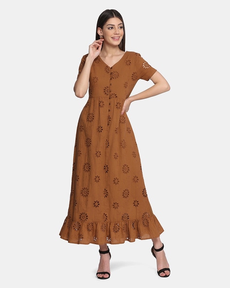 Buy Tokyo Talkies Brown Solid Straight Shirt Dress for Women Online at  Rs.729 - Ketch
