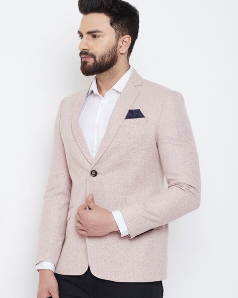 Light pink hot sale blazer mens