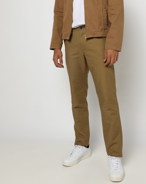 Buy Olive Green Trousers & Pants for Men by NETPLAY Online | Ajio.com