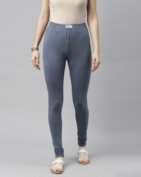 Solid Leggings with Elasticated Waistband Price in India