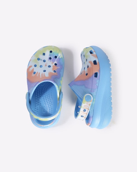 Tie dye crocs on sale pastel