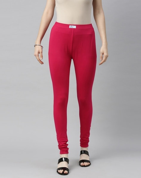 Solid Leggings with Elasticated Waistband Price in India