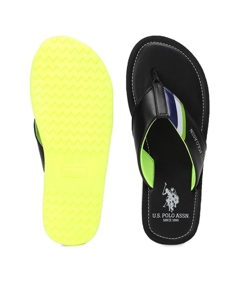 Buy Black Flip Flop & Slippers for Men by U.S. Polo Assn. Online