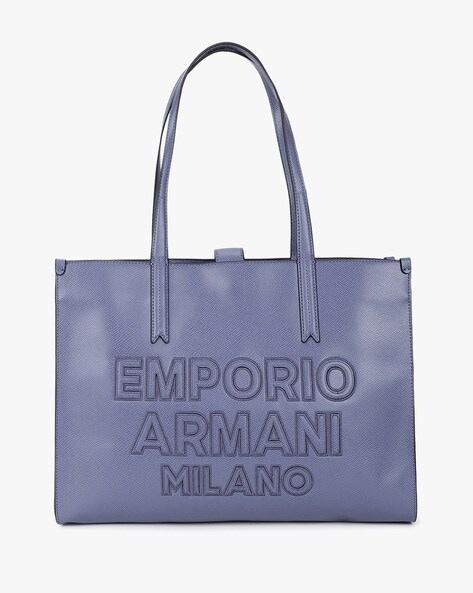 Vintage Armani Jeans Royal Blue shiny Purse Tote Handbag Multi Compartment  | eBay