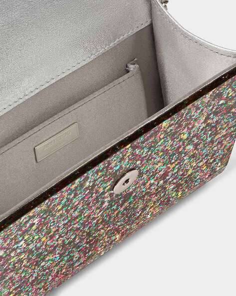 Jimmy choo lizzie online glitter clutch